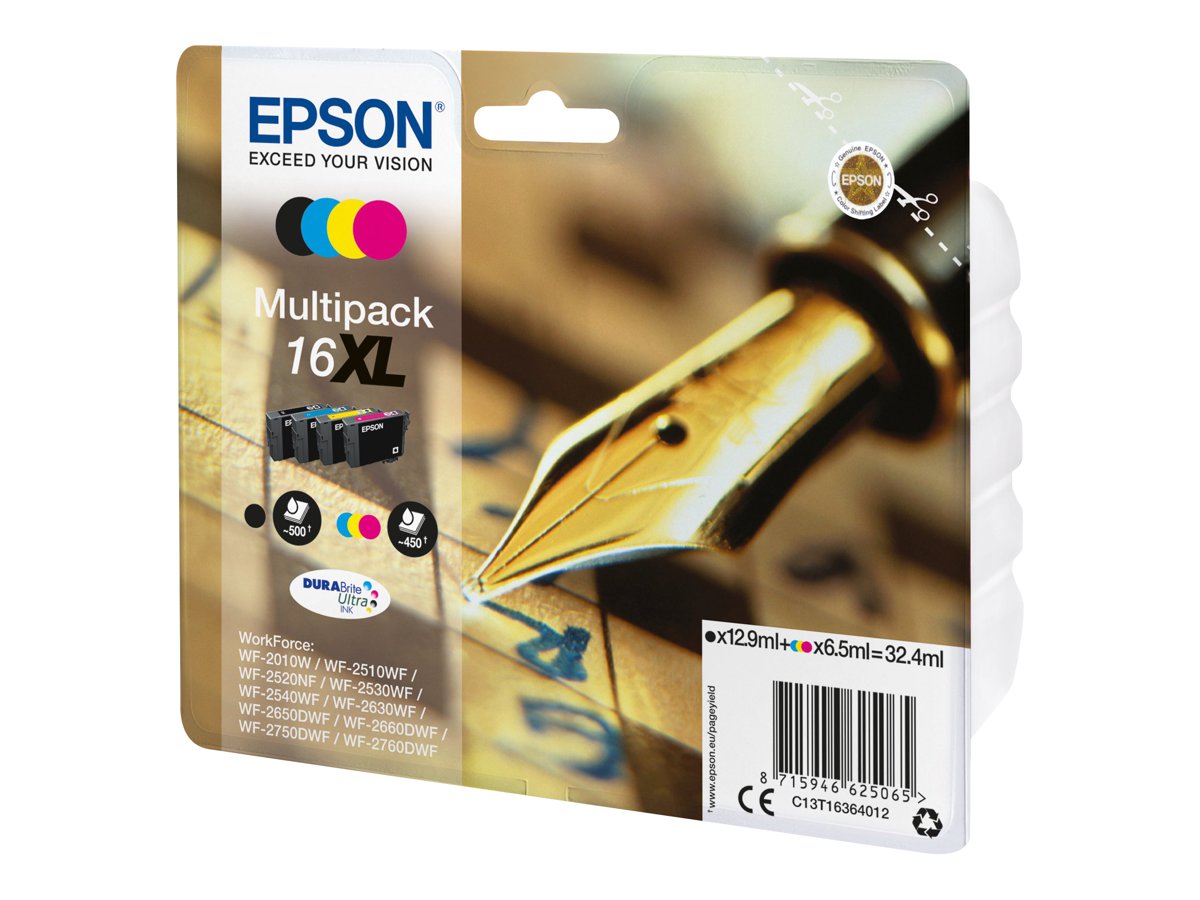 EPSON EPSON 2LB 16XL ink cartridge black and tri-colour high capacity 32.4ml 1-pack blister without alarm