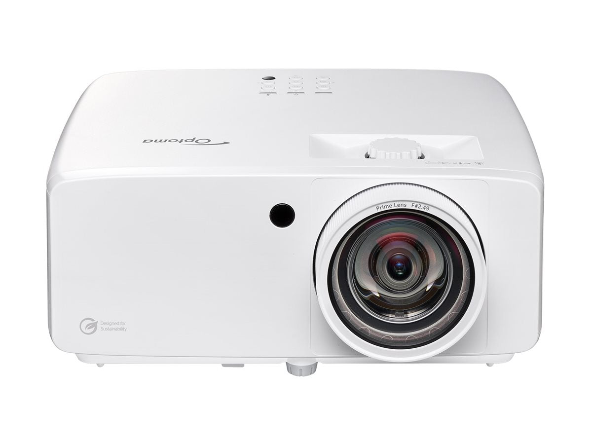 OPTOMA Vidéoprojecteur ZH521ST FHD 1920x1080 5300lm LASER ST 2 000 000:1 TR 0.79:1 2H VGA USB-A Power RJ45 HP 1x15W Blanc