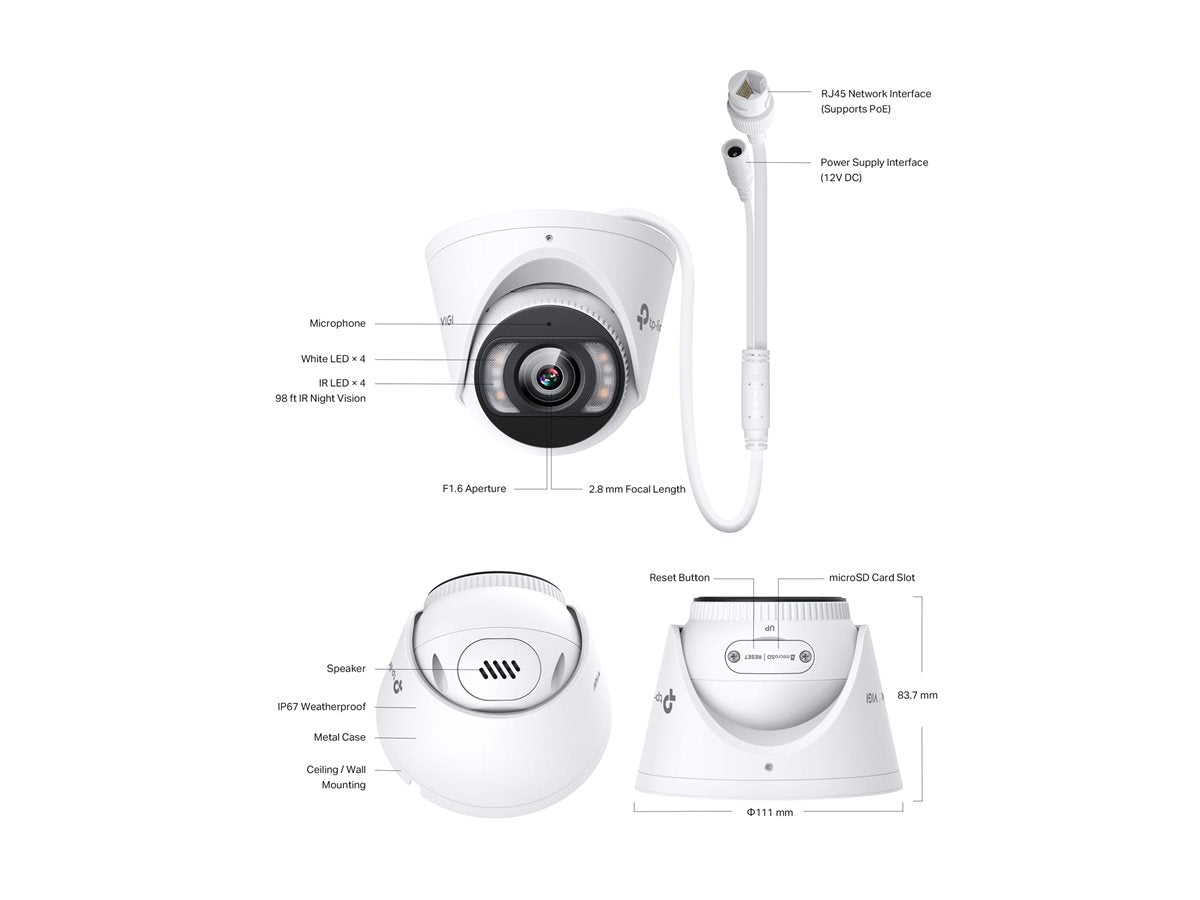 TP-LINK TP-LINK 5MP Full-Color Turret Network Camera