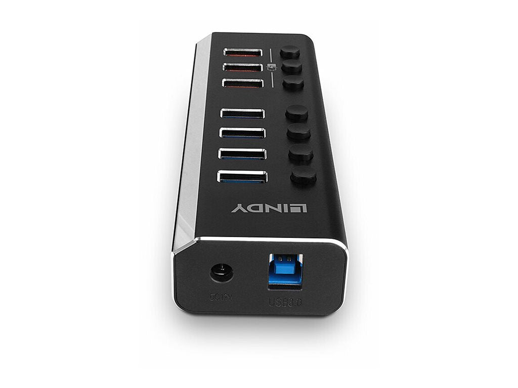 LINDY LINDY 4 Port USB 3.0 Hub with 3 Quick Charge 3.0 Ports