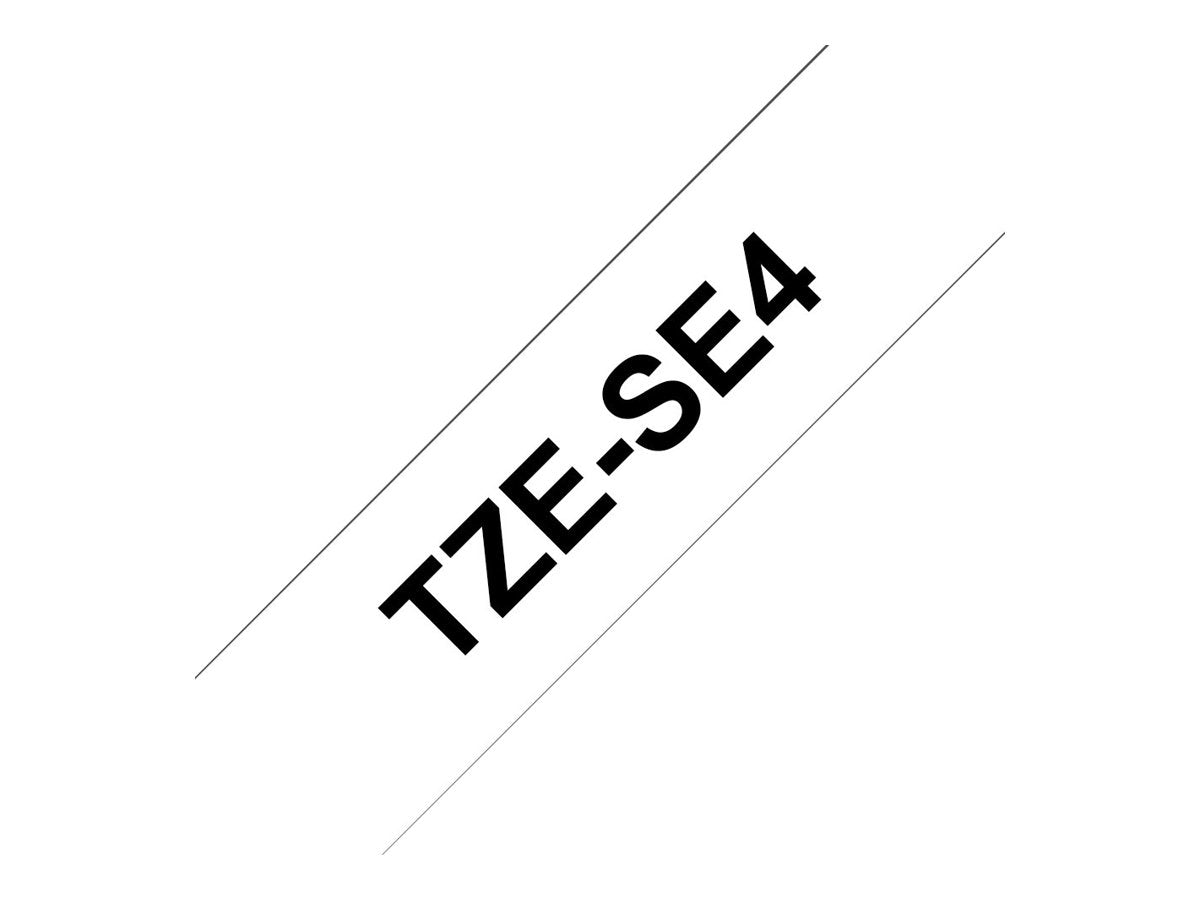 BROTHER P-TOUCH TZE-SE4noir sur security blanc textile 18