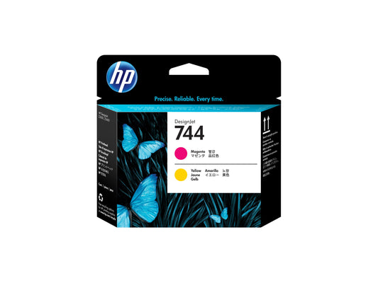 HP 744 original Printhead F9J87A Magenta & Yellow