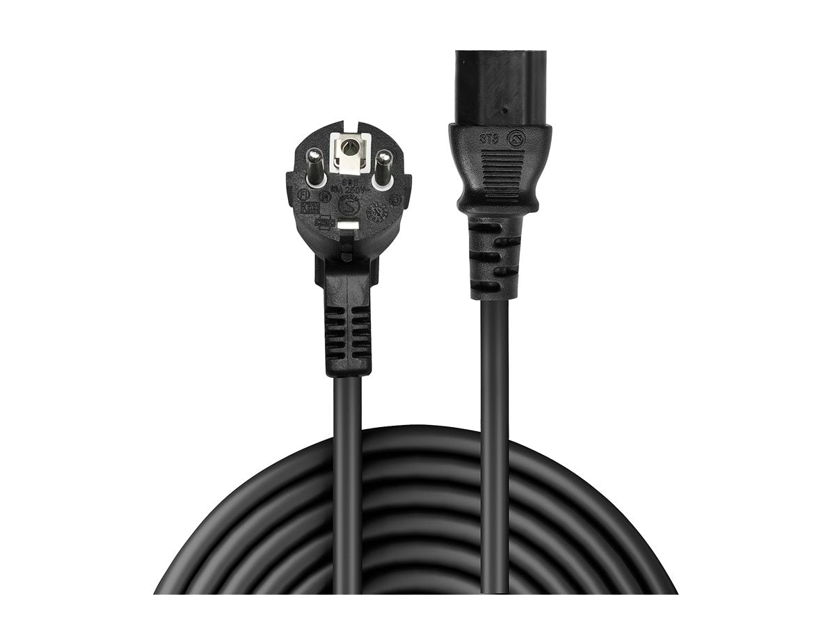LINDY 3m IEC-Power Cable Schuko to C13