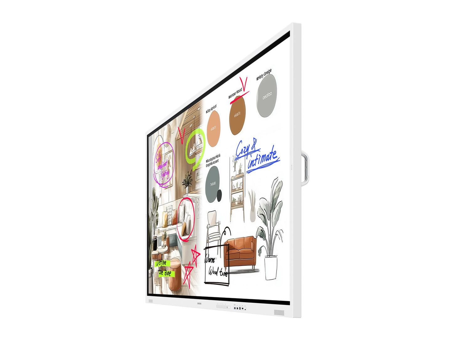 SAMSUNG FLIP 5 PRO WM85FX 85p Tactile Infrarouge 20p UHD 3840x2160 16:9 300nit sans vitre 220nit avec vitre
