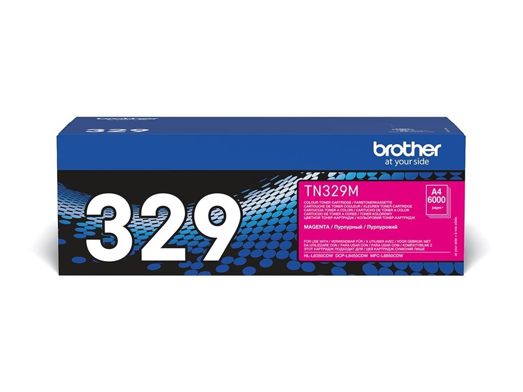 BROTHER TN-329M cartouche de toner magenta très haute capacité 6.000 pages pack de 1