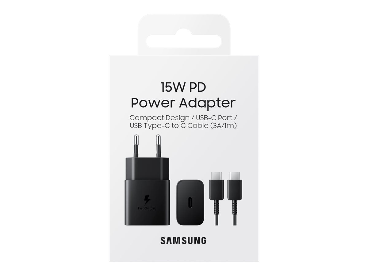 SAMSUNG SAMSUNG 15W Adapter C to C Cable included Black