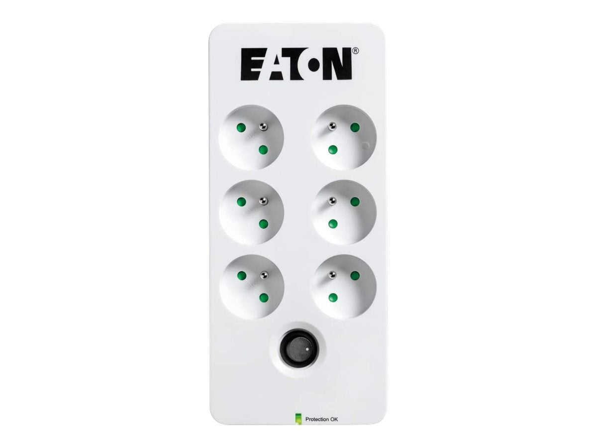 EATON Multiprises parafoudre 10A Protection Box 6 prises FR