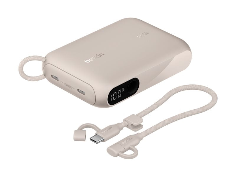 BELKIN BELKIN 10k PD20W Power Bank with Display Sand