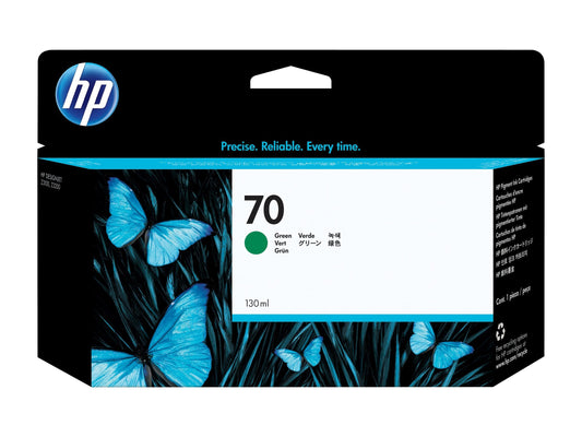 HP 70 original Ink cartridge C9457A green standard capacity 130ml 1-pack with Vivera Ink cartridge
