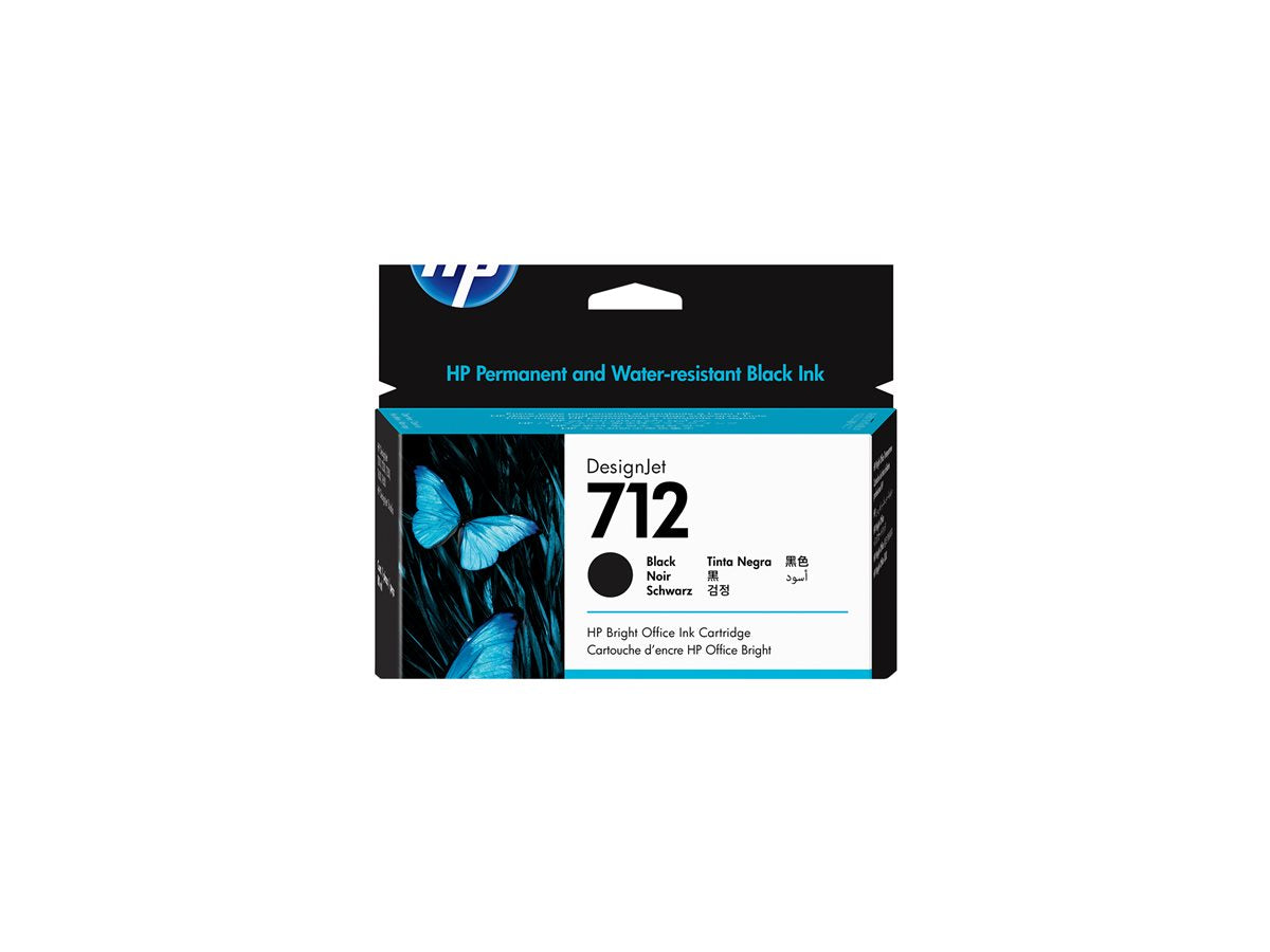 HP 712 80-ml Black Designjet Ink Cartridge
