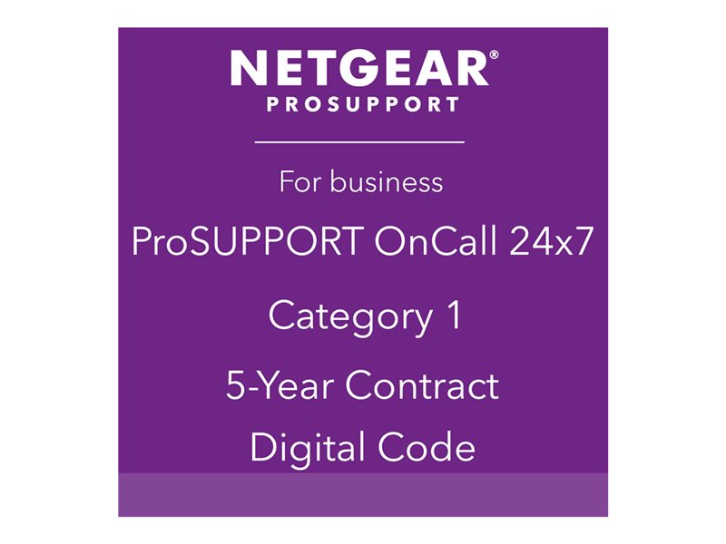 NETGEAR Pack ProSUPPORT 5 ans OnCall 24/7 Catégorie 1