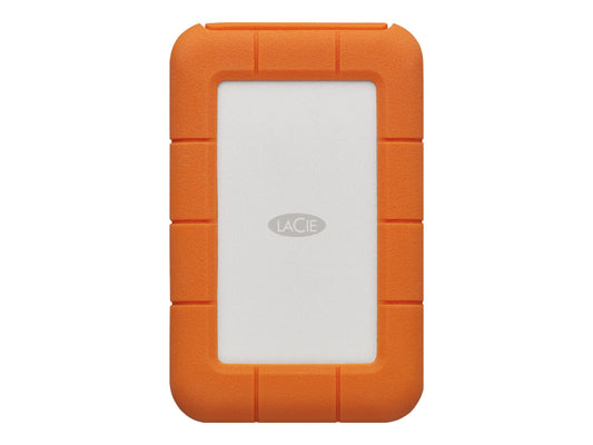 LACIE RUGGED 1To USB-C USB3.0 résistant aux chutes. compressements et à la pluie. utilisation tout terrain. orange