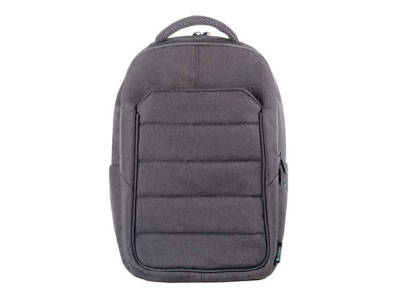 URBAN FACTORY Eco-designed laptop backpack made from recycled PET. Its structure is reinforced with high density foam