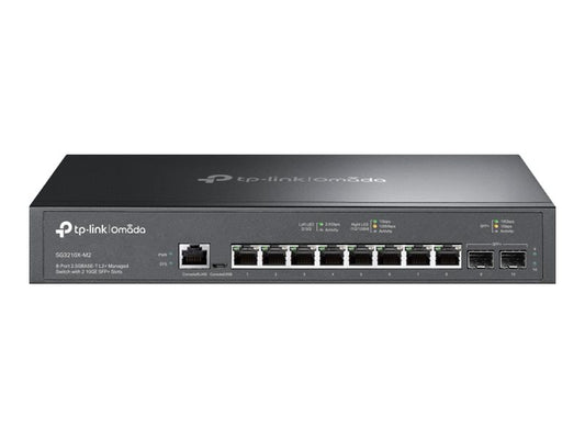 TP-LINK TP-LINK SG3210X-M2 Omada 8-Port 2.5GBASE-T L2+ managed Switch 8x 2.5G 2x 10G SFP+ 1x RJ45/Micro-USB Console Port