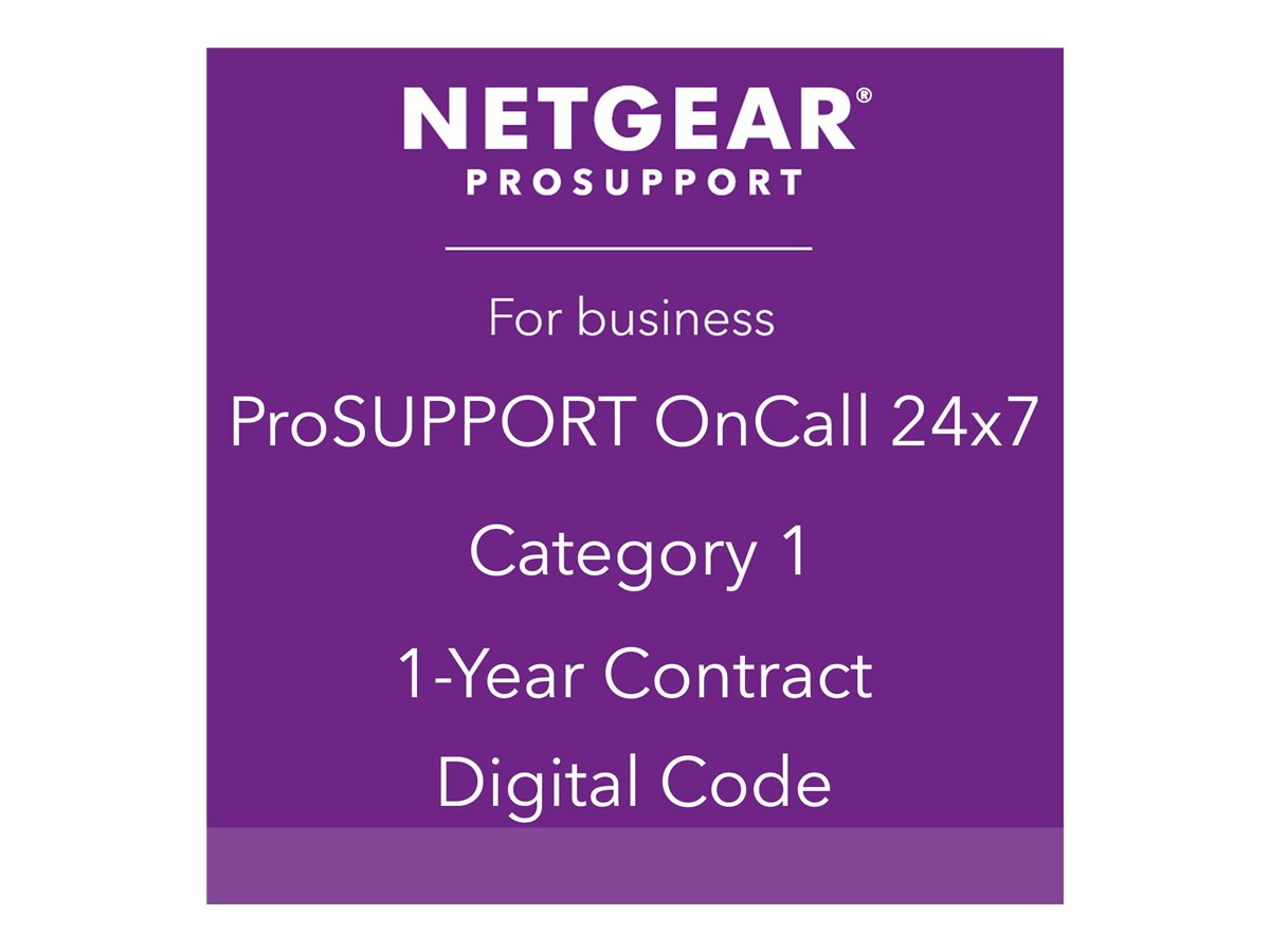 NETGEAR Pack ProSUPPORT 1 an OnCall 24/7 Catégorie 1