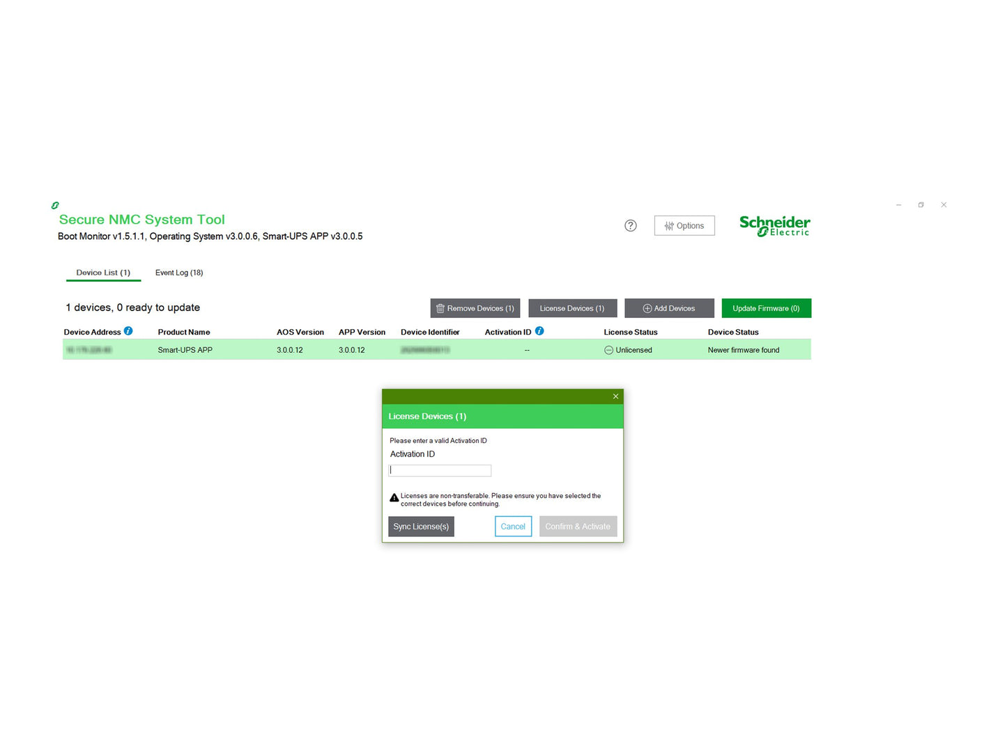 APC NMC3 for Smart-UPS - 1 Year Support Contract License
