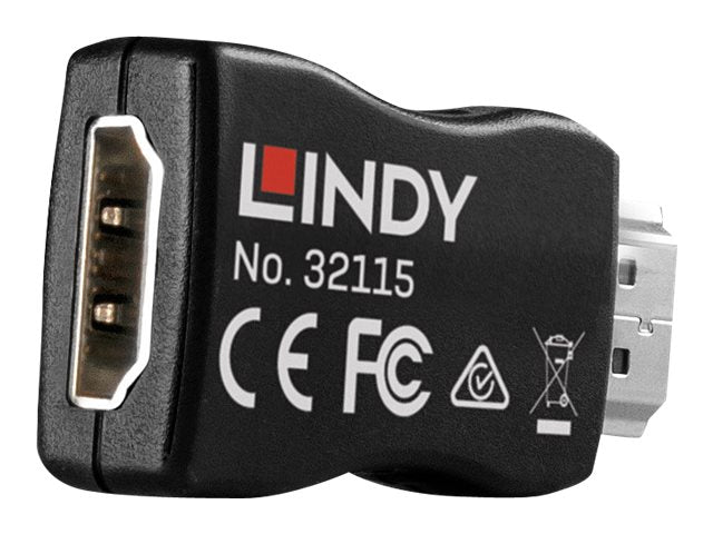LINDY HDMI 2.0 EDID Emulator Resolutions up to 3840x2160 at 60Hz HDCP 2.2 Pass-Through and HDR
