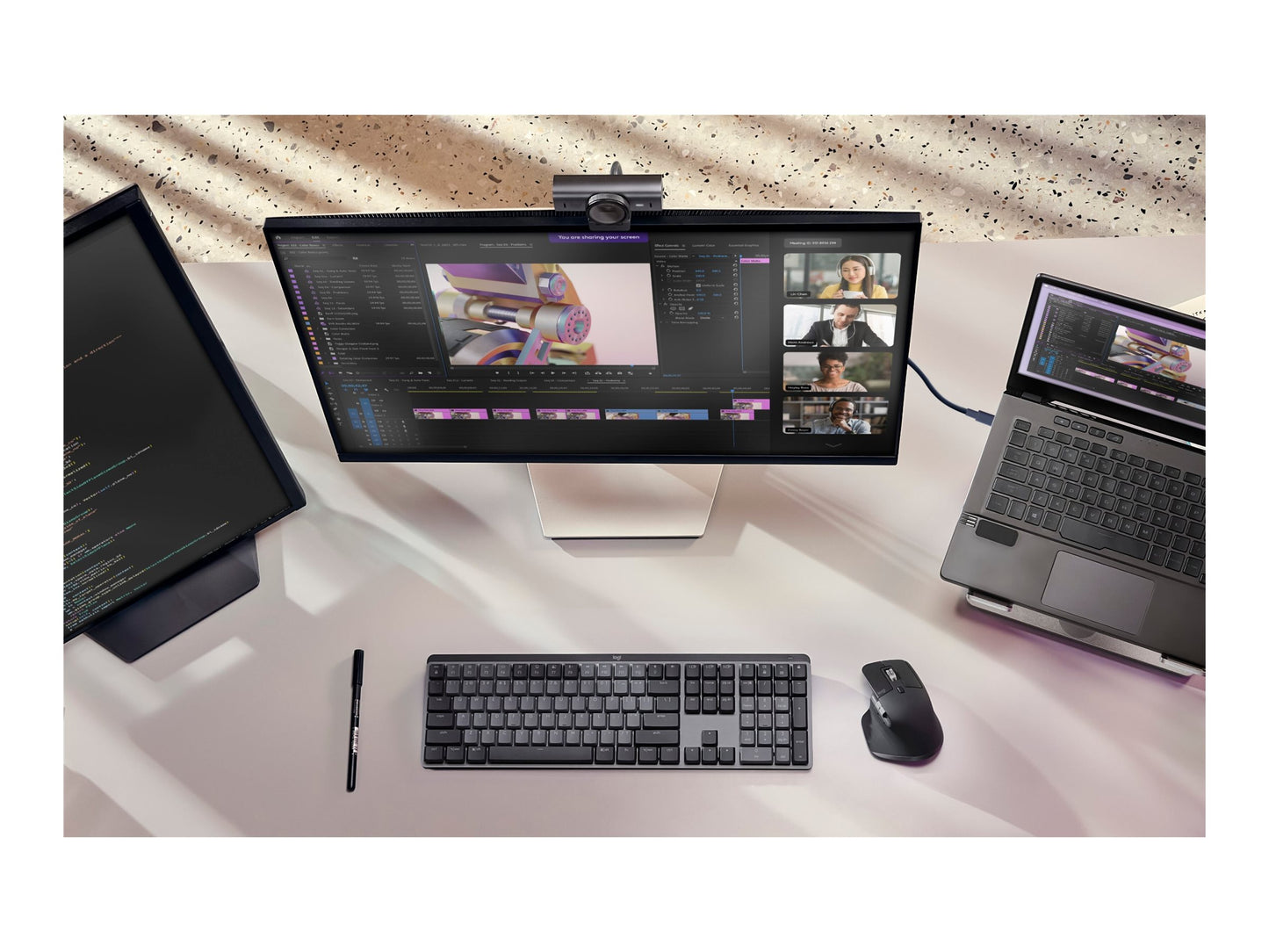 LOGITECH Master Series MX Brio Live streaming camera colour 8.5 MP 3840 x 2160 1080p 4K audio wired USB-C