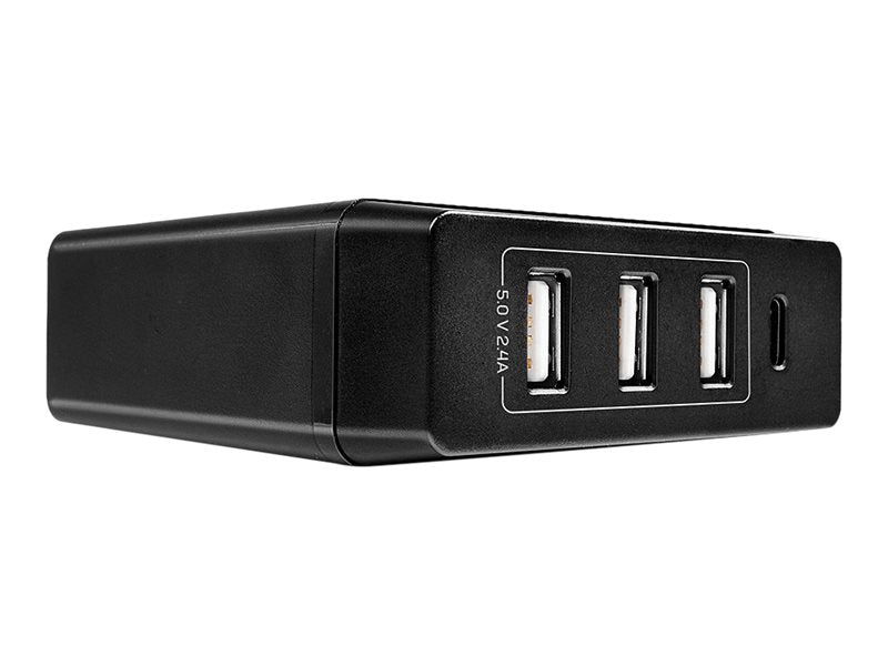 LINDY 4 Port USB Type C & A Smart Charger with Power Delivery 72W