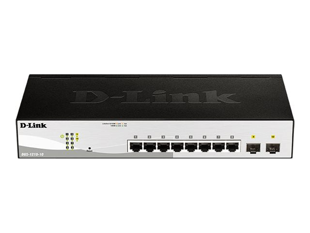 D-LINK D-LINK 10-Port Layer2 Smart Managed Gigabit Switch dlink green 3.0 8x 10/100/1000Mbit/s TP RJ-45 Port2x 100/1000Mbit/s SFP