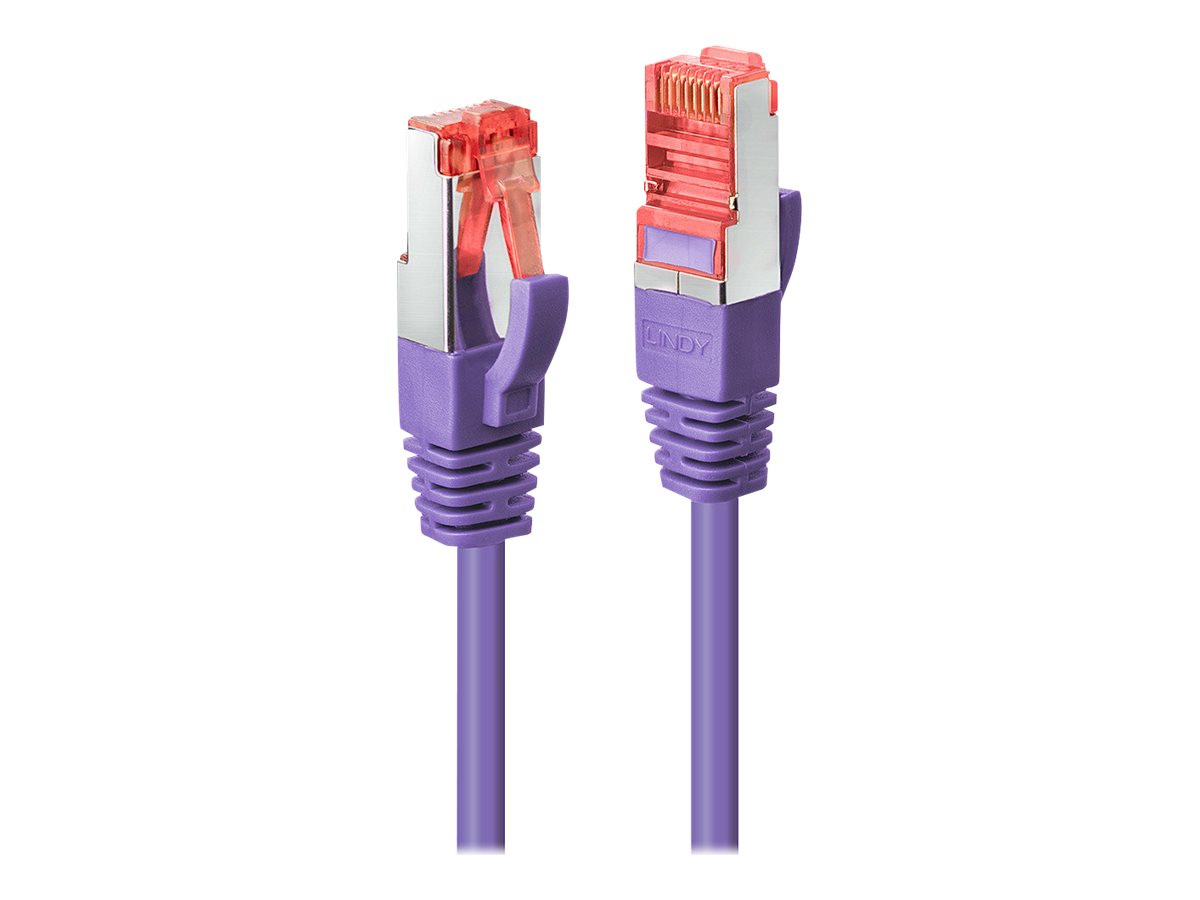 LINDY Cat.6 S/FTP Cable Purple 0.5m Patch Cable