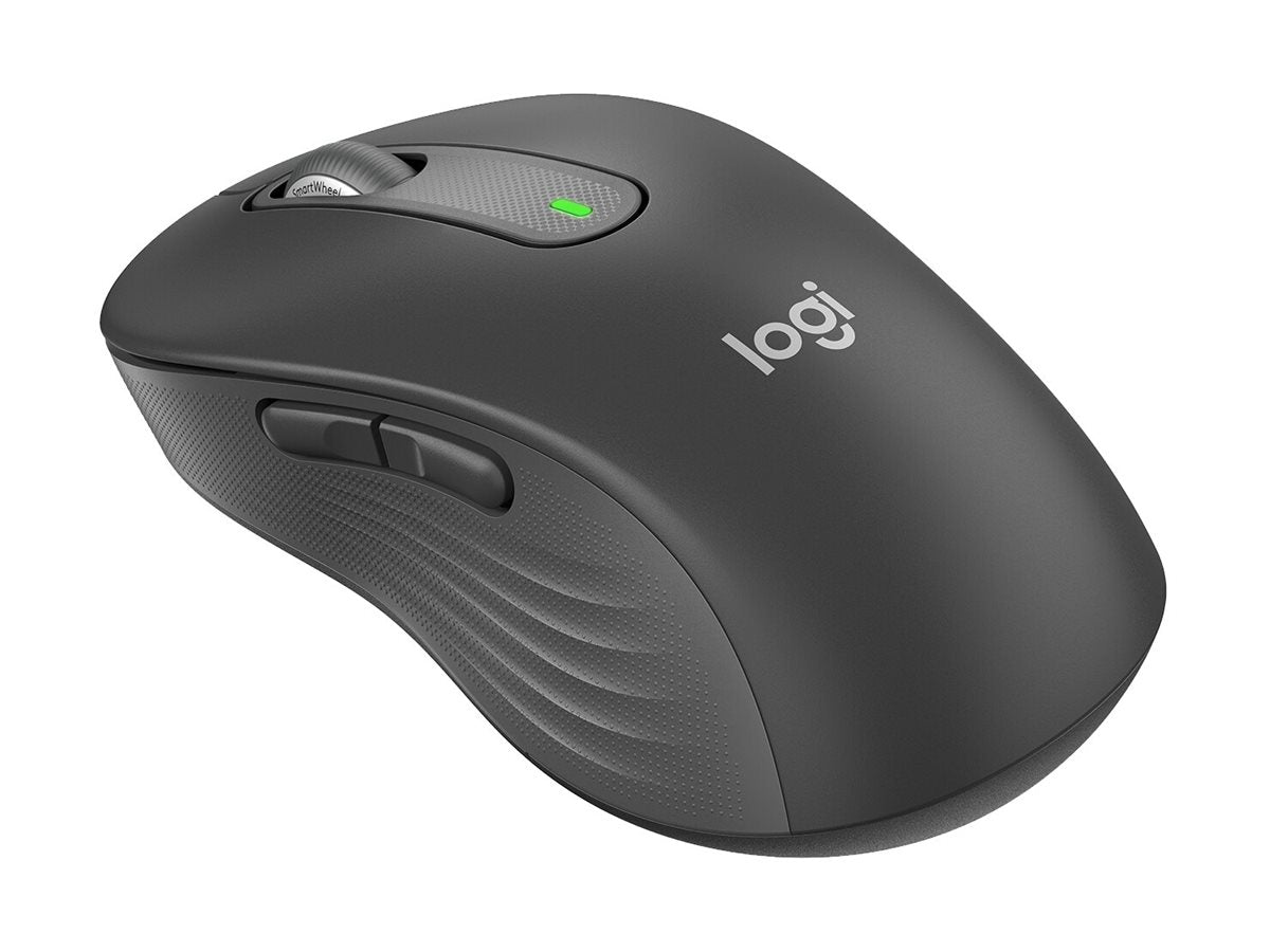 LOGITECH LOGITECH Signature M650 L Mouse large size optical 5 buttons wireless Bluetooth 2.4 GHz Bolt USB receiver graphite