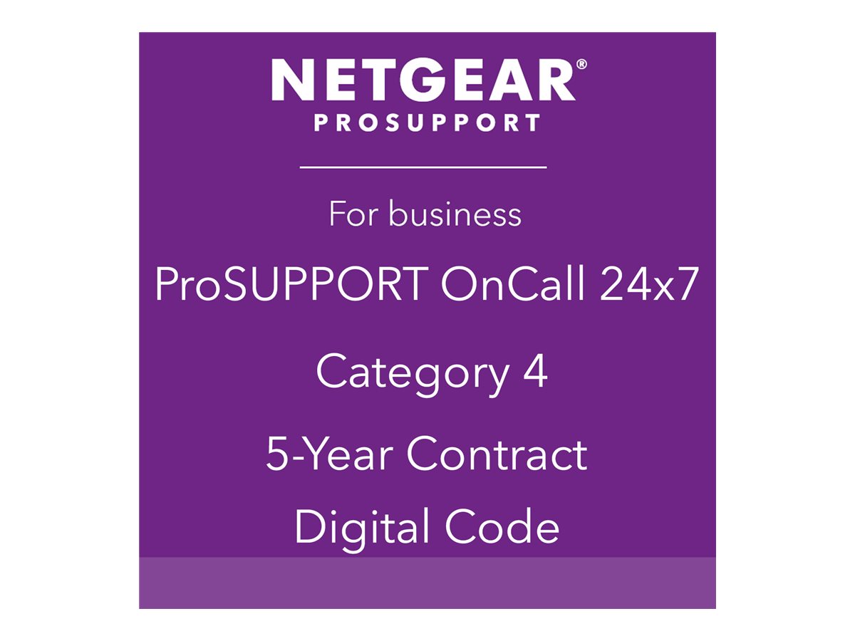 NETGEAR Pack ProSUPPORT 5 ans OnCall 24/7 Catégorie 4