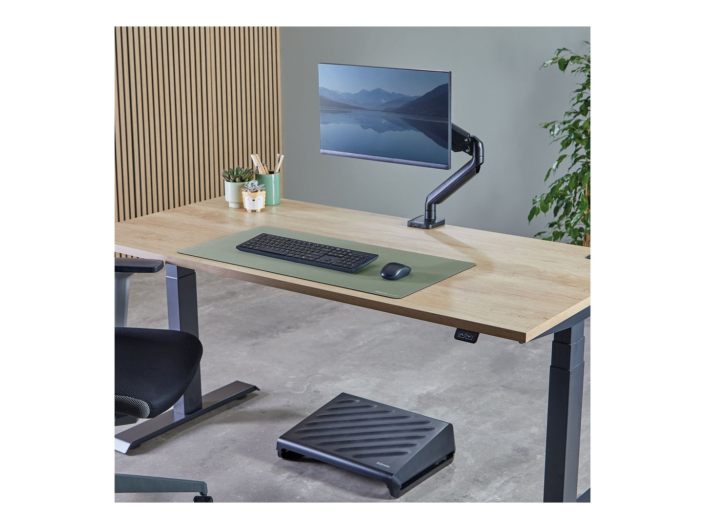 FELLOWES TAPIS SOUS MAIN DE BUREAU SAUGE