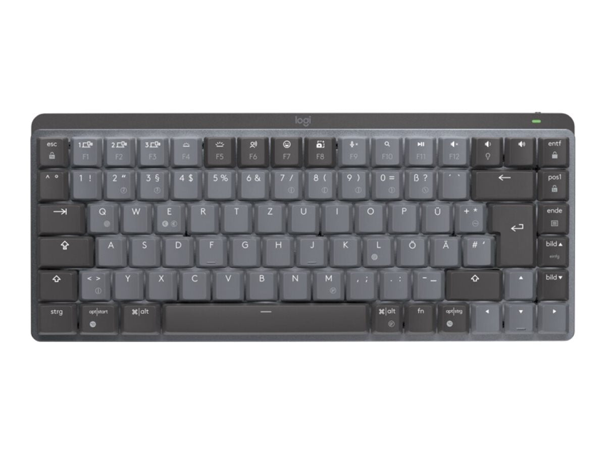 LOGITECH LOGITECH MX Mechanical Mini Minimalist Wireless Illuminated Keyboard - GRAPHITE - (FR) - 2.4GHZ/BT - N/A - CENTRAL - TACTILE