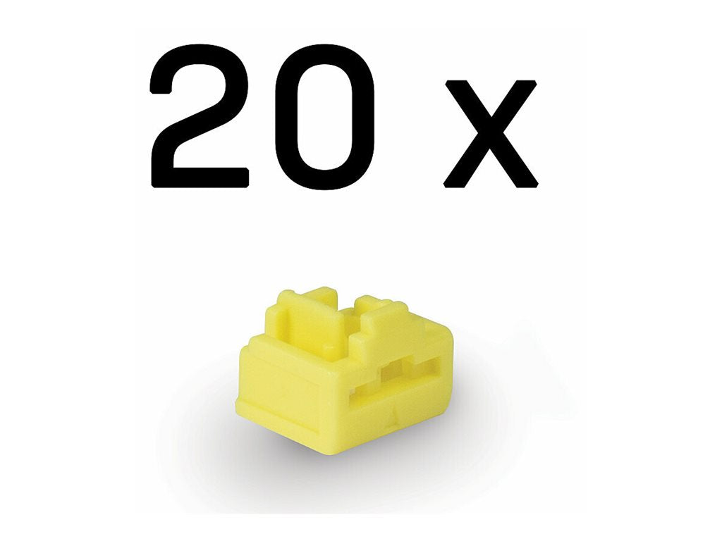 LINDY LINDY RJ45 Port Locks YELLOW 20pcs.
