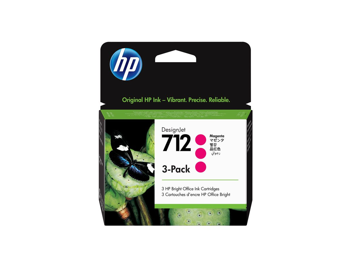 HP 712 3-Pack 29-ml Magenta DesignJet Ink Cartridge