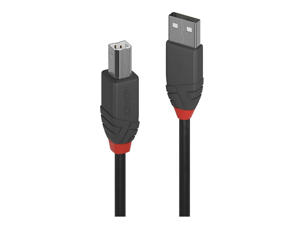 LINDY Câble USB 2.0 type A vers B Anthra Line 0.5m