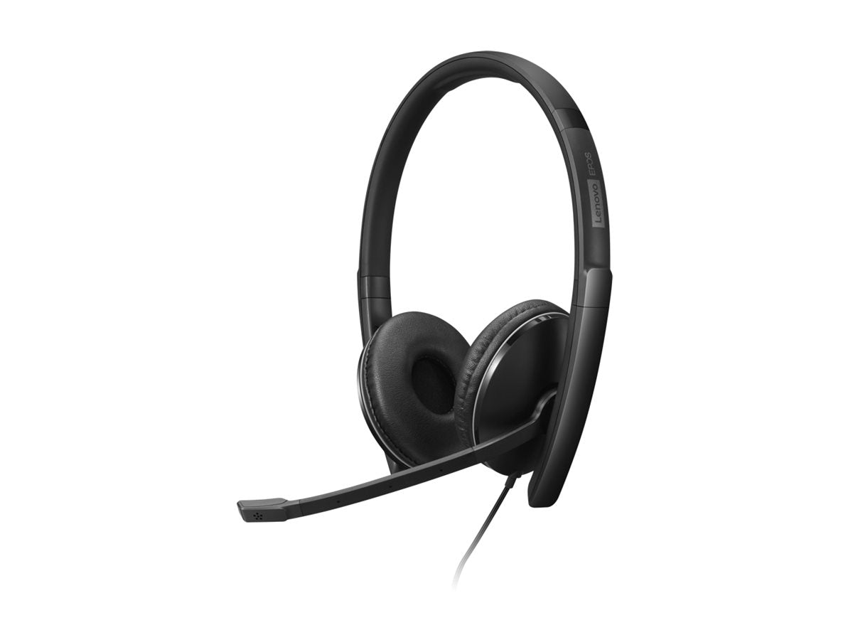 LENOVO - Gen 2 - Micro-casque - sur-oreille - filaire - USB-C - noir - Certifié pour Microsoft Teams