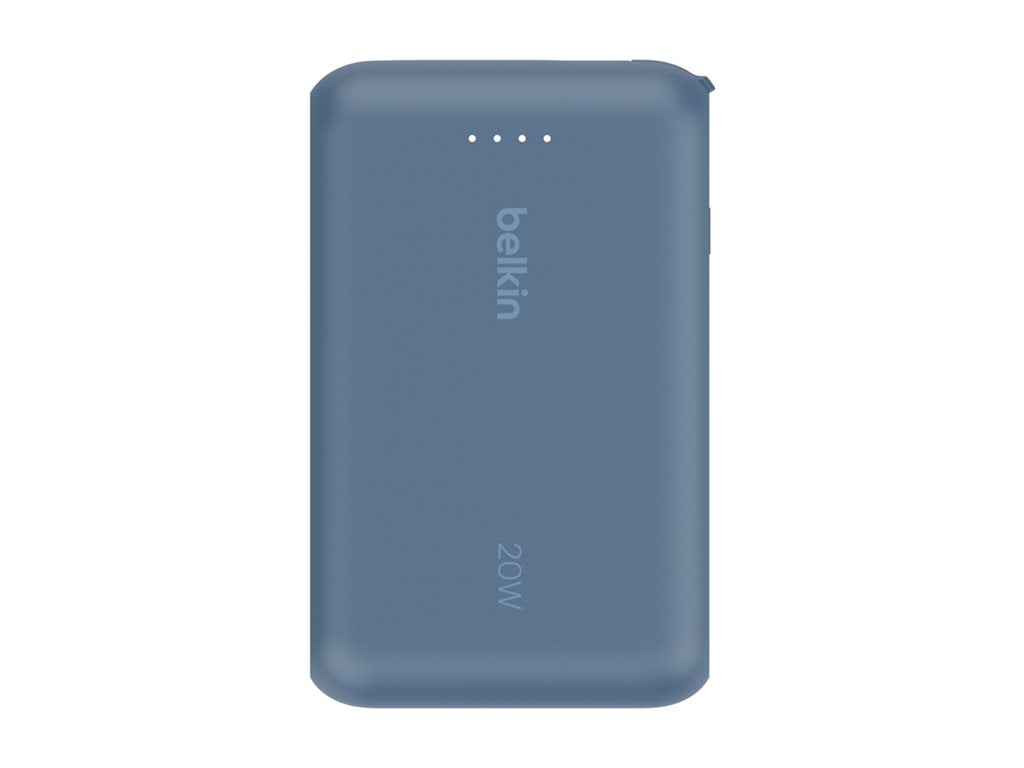 BELKIN 10k PD20w Integrated USB-C Cable Power Bank Blue