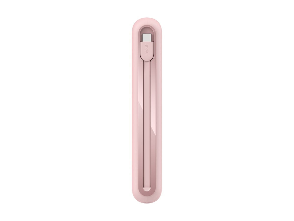 BELKIN 20k PD30w Integrated USB-C Cable Power Bank Pink