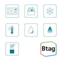 Charger l'image dans la galerie, BROTHER 12MM Blue on Transparent BTAG133 Tape