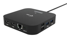 Charger l'image dans la galerie, I-TEC USB-C Dual HDMI DS 2x HDMI 1x GLAN 2x USB-A 3.2 2x USB 2.0 1x USB-C Gen2 1x USB-C Gen1 1x Audio/Mic Jack 1x 100W USB-C PD