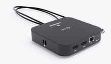 Charger l'image dans la galerie, I-TEC USB-C Dual HDMI DS 2x HDMI 1x GLAN 2x USB-A 3.2 2x USB 2.0 1x USB-C Gen2 1x USB-C Gen1 1x Audio/Mic Jack 1x 100W USB-C PD