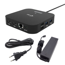 Charger l'image dans la galerie, I-TEC USB-C Dual HDMI DS 2xHDMI 1xGLAN 2xUSB-A 3.2 2xUSB 2.0 1xUSB-C Gen2 1xUSB-C Gen1 1xAudio/Mic Jack 1x100W USB-C PD+Charger 100W