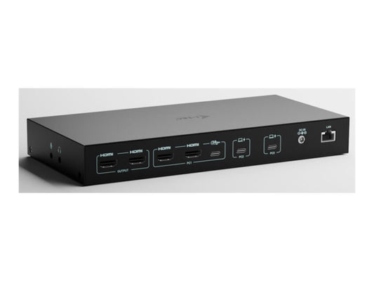 I-TEC USB-C KVM Docking station for 3 Hosts 2xHDMI 1xGLAN 1xUSB-C Gen2 3x USB-A Gen2 2x USB-A 1.1 1xAudio 1xMic PD 1x 92W/2x 65W