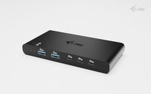 Charger l'image dans la galerie, I-TEC KVM Docking Station HDMI for 2 hosts 1x HDMI 3xUSB-C 3.2 Gen1 2x USB-A 3.2 Gen 1 1x 3.5mm Audio/Mic Power Delivery 2x 100W