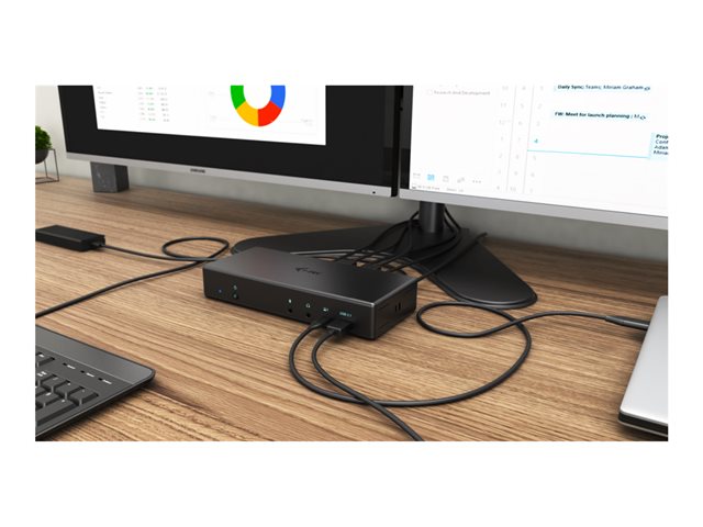 I-TEC USB-C Quattro Display Docking Station 2xDP 2xHDMI 1xGLAN 5xUSB 3.0 1xUSB-C-Data 1xAudio 1xMic 85W PD KL