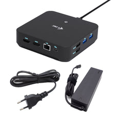 Charger l'image dans la galerie, I-TEC USB-C DS 2 x HDMI 1x DP 1x GLAN 1x USB-C 3.2 3x USB-A 3.2 2x USB 2.0 1x 3.5mm Audio/Mic 1x 100W USB-C Power Delivery + Charger