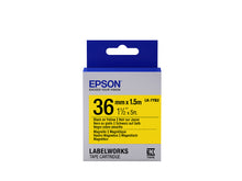 Charger l'image dans la galerie, EPSON Label Cartridge LK-7YB2 Magnetic Black/Yellow 36mm (1,5m)