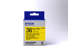 Charger l'image dans la galerie, EPSON Label Cartridge LK-7YB2 Magnetic Black/Yellow 36mm (1,5m)