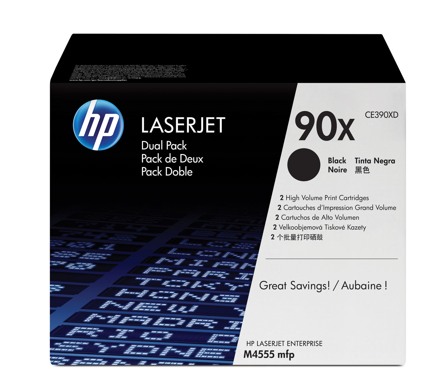 HP 90X original Toner cartridge CE390XD black high capacity 24.000 pages 2-pack