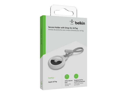 BELKIN BELKIN Airtag Protection avec Cordon Blanc