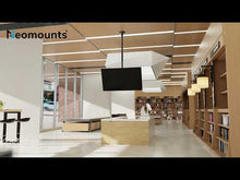 Charger l'image dans la galerie, NEOMOUNTS FPMA-C340BLACK Support de plafond pour écran de 32-75p - h 106-156 cm