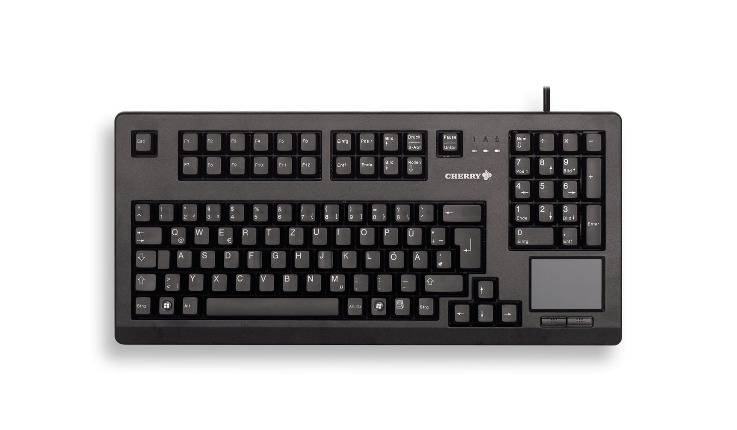 CHERRY TouchBoard G80-11900 105 Keys Mechanical Keyboard with Integrated Touchpad USB Black (FR)