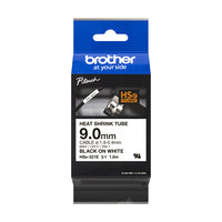 Charger l'image dans la galerie, BROTHER Heat Shrink Tube Black on White 9.0mm